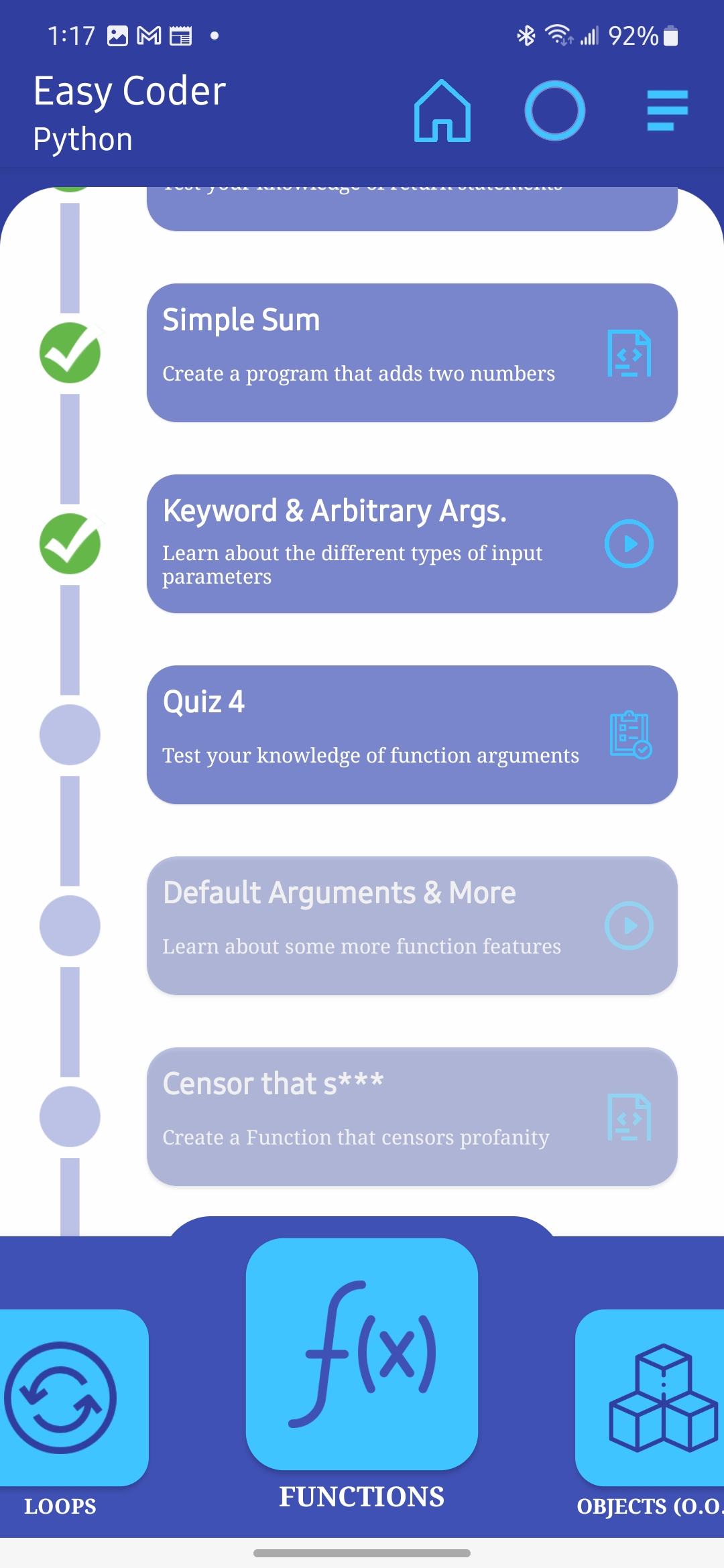Python lesson list